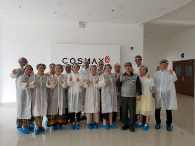 热烈欢迎华东市场领导人参观COSMAX广州化妆品制造厂